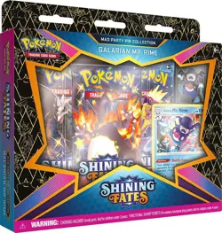 Pokemon Shining Fates Mad Party Pin Collection Galarian Mr. Rime Pokemon - Image 1