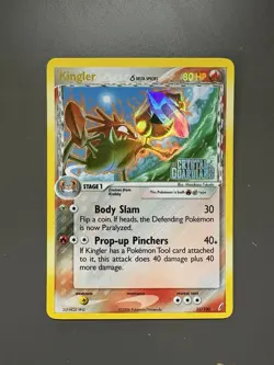 Pokemon Kingler (Delta Species) 22/100 Crystal Guardians Stamped Reverse Holo - Image 1