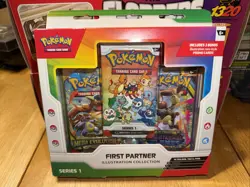 Nintendo Pokemon TCG First Partner Pack Series 1 Illustration Collection Box - Image 1