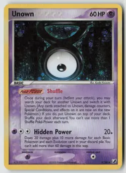 Unown V/115 Rare Unseen Forces Pokemon Moderately Played - Image 1
