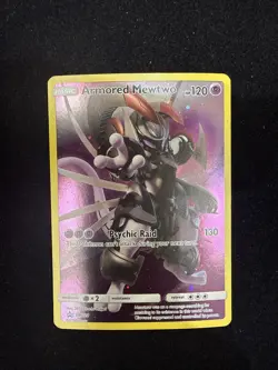 Pokemon TCG Armored Mewtwo Holo Black Star Promo SM228 - Image 2