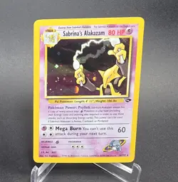 Sabrina's Alakazam 16/132 Holo Rare Gym Challenge Pokemon Unlimited Holo LP - Image 1