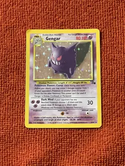 Gengar ⭐ 5/62 Holo Rare Fossil 1999 Pokemon LP - Image 1