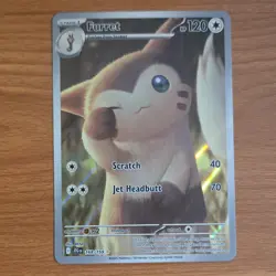 Pokemon Furret 168/159 Sv09: Journey Together Illustration Rare Holo English - Image 1