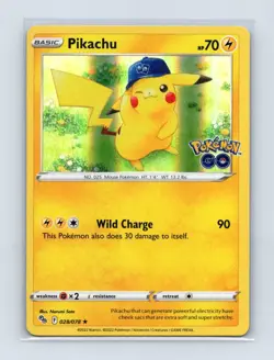 Pikachu 028/078 Holo Rare Pokemon GO Pokemon Holo Lightly Played - Image 1