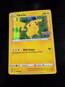 Pikachu (28) - Holo Rare - Pokemon GO - 028/078 - NM - Image 1