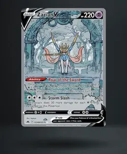 Zacian V GG48/GG70 Crown Zenith Galarian Gallery Ultra Rare Holo Pokemon TCG - Image 1