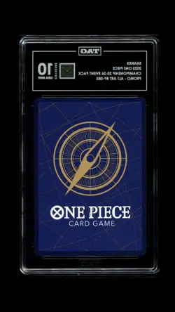 2025 SHANKS TCG ONE PIECE CHAMPIONSHIP EVENT PACK P-083 PROMO TAG 10 GEM MINT - Image 2