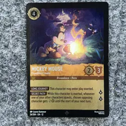 Disney Lorcana Wilds Unknown Mickey Mouse Exped. Leader 26/204 Super Rare Foil - Image 2