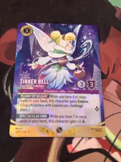 Tinker Bell - Snowflake Collector (Store Set Champ) 34 P3 Disney Lorcana Holo - Image 2