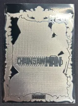 Makima Goddess Story Gold METAL Card- Serial Number #/200! Chainsaw Man - Image 2