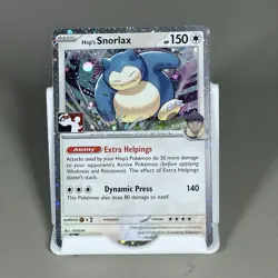 Hop's Snorlax Pokemon Prize Pack Series 7 Promo Pokemon Card NM Stamp - Image 1