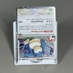 Hop's Snorlax Pokemon Prize Pack Series 7 Promo Pokemon Card NM Stamp - Image 2