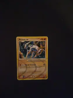 Arceus LV.100 AR8 Platinum Arceus Holo Rare Pokemon Card 2009 Fighting Type - Image 1