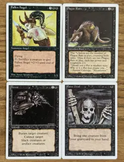 MTG Mono Black Rat Swarm Deck Ready to Play Fallen Empires Vintage - Image 1
