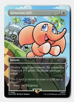 Generous Gift (2088) (Rainbow Foil) 2088 Holo Secret Lair Drop Series MTG NM - Image 1
