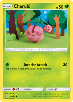 CHERUBI 10/156 C ULTRA PRISM POKEMON MP ITO - Image 4