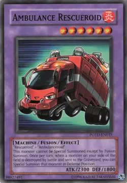 Yugioh Ambulance Rescueroid POTD-EN035 Common NM - Image 1