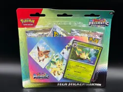 Pokemon Scarlet & Violet Prismatic Evolutions Tech Sticker Collection - Leafeon - Image 1