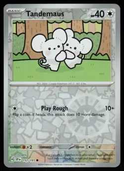 Tandemaus 157/191 Common Surging Sparks Pokemon Reverse Holo Near Mint - Image 1