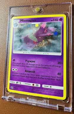 2019 Pokemon TCG Mismagius Black Star Promo - SM222 - Cosmos Holo - GALAXY SWIRL - Image 1