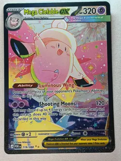 Mega Clefable ex 119/088 Holo Special Illustration Rare Perfect Order Pokemon NM - Image 1