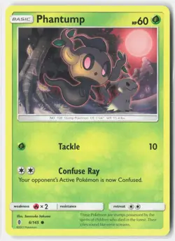 Phantump 6/145 Common Guardians Rising Pokemon Lightly Played - Image 1