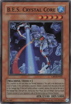 Yugioh B.E.S. Crystal Core CRV-EN012 Super Rare MP - Image 1