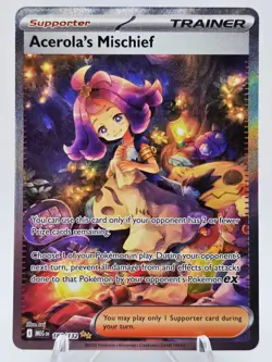 Acerola's Mischief 183/132 Pokemon TCG Mega Evolution Trainer SIR Holo NM - Image 1