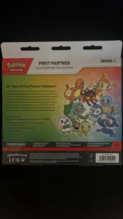 Pokemon TCG First Partner Illustration Collection Series 1 Box 3 Packs Promo ENG - Image 2
