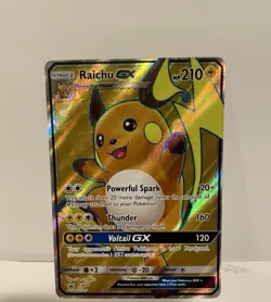 Pokemon - Raichu GX - SM90 - Sun & Moon Black Star Promo - Full Art Holo - NM - Image 1