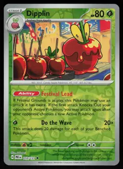 Dipplin 010/131 Uncommon Prismatic Evolutions Pokemon Reverse Holo Near Mint - Image 1