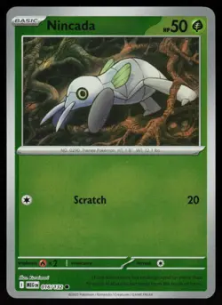 Nincada 016/132 Common Mega Evolution Pokemon Reverse Holo Near Mint - Image 1