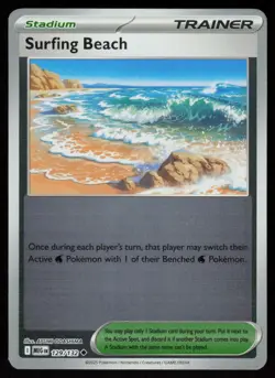 Surfing Beach 129/132 Uncommon Mega Evolution Pokemon Reverse Holo Near Mint - Image 1