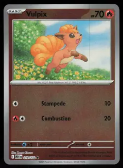 Vulpix 019/132 Common Mega Evolution Pokemon Reverse Holo Near Mint - Image 1