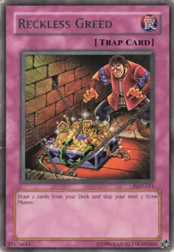 Yugioh Reckless Greed PGD-051 Rare MP - Image 1