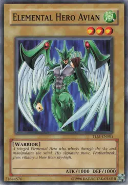 Yugioh Elemental HERO Avian TLM-EN001 Common NM - Image 1