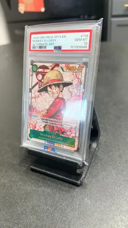 2025 ONE PIECE OP13 118 MONKEY D. LUFFY ALT ART PSA 10 - Image 2