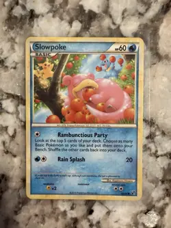 Pokemon TCG Slowpoke Undaunted Normal Card 66/90 English - Image 1