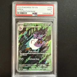 Pokemon Arbok Holo TCG Card SV05: Temporal Forces 176/162 PSA 9 - Image 2