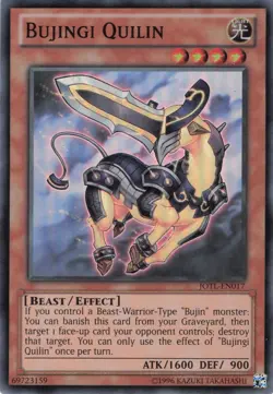 Yugioh Bujingi Quilin JOTL-EN017 Super Rare LP - Image 1