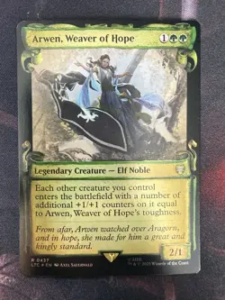 MTG LOTR Special Edition Collector Arwen Weaver of Hope Showcase Scrolls Foil - Image 1
