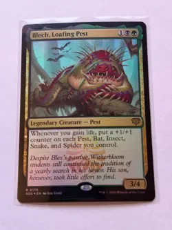 Secrets of Strixhaven #176 Blech, Loafing Pest - Image 1