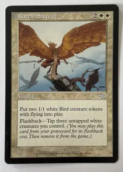 Magic The Gathering MTG Battle Screech # 3 Judgement LP Uncommon White - Image 1