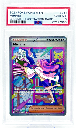 2023 Pokemon English Scarlet & Violet SIR Holo MIRIAM 251/198 PSA 10 GEM MINT - Image 1