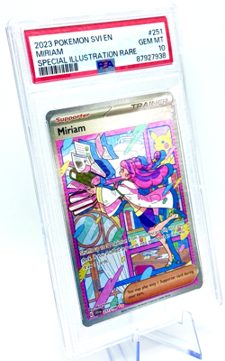 2023 Pokemon English Scarlet & Violet SIR Holo MIRIAM 251/198 PSA 10 GEM MINT - Image 2