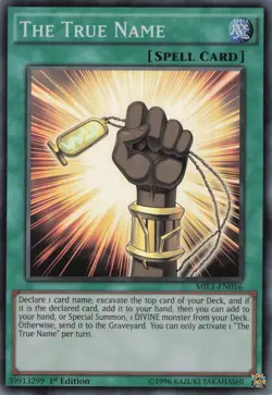 Yugioh The True Name MILI-EN016 Super Rare 1st Edition LP - Image 1