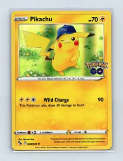 Pikachu 028/078 Holo Rare Pokemon GO Pokemon Holo Lightly Played - Image 1