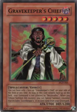 Yugioh Gravekeeper's Chief PGD-065 Super Rare LP - Image 1