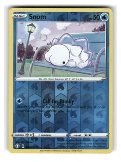 Snom 029/072 Common Shining Fates Pokemon Reverse Holo Near Mint - Image 1